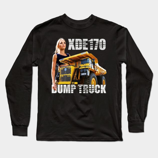 Dump Truck Girl Long Sleeve T-Shirt by SAE